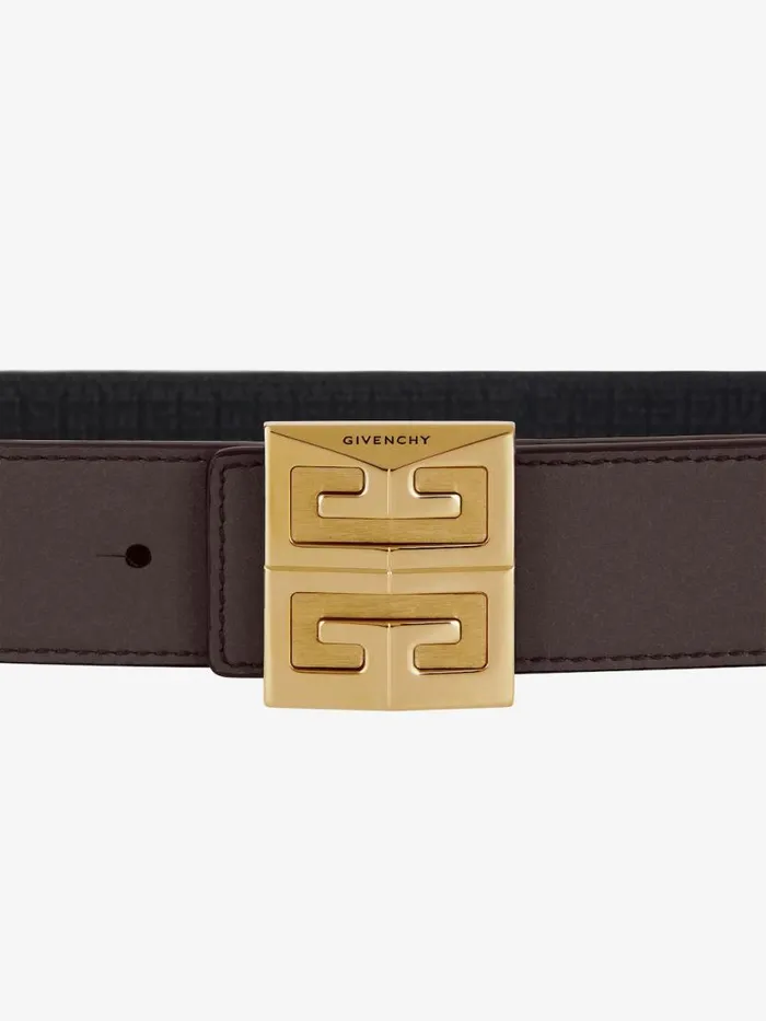 Men Belts Givenchy 4G Reversible Belt In Leather Brownblack Men Belts Givenchy 4G Reversible Belt In Leather Brownblack