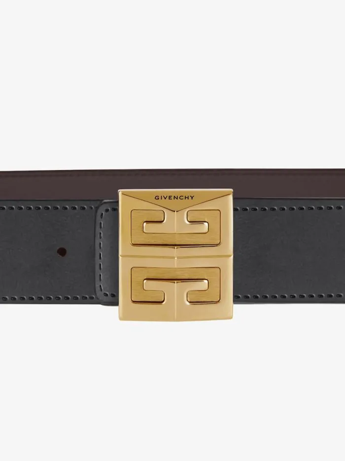 Men Belts Givenchy 4G Reversible Belt In Leather Brownblack Men Belts Givenchy 4G Reversible Belt In Leather Brownblack