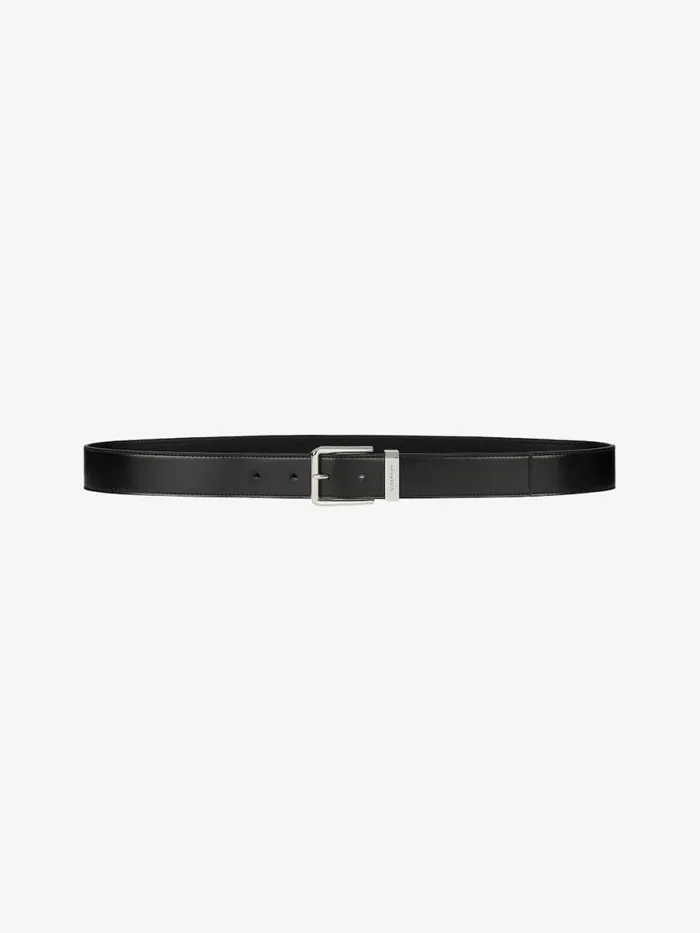Men Belts Givenchy Gentleman Belt In Leather Black