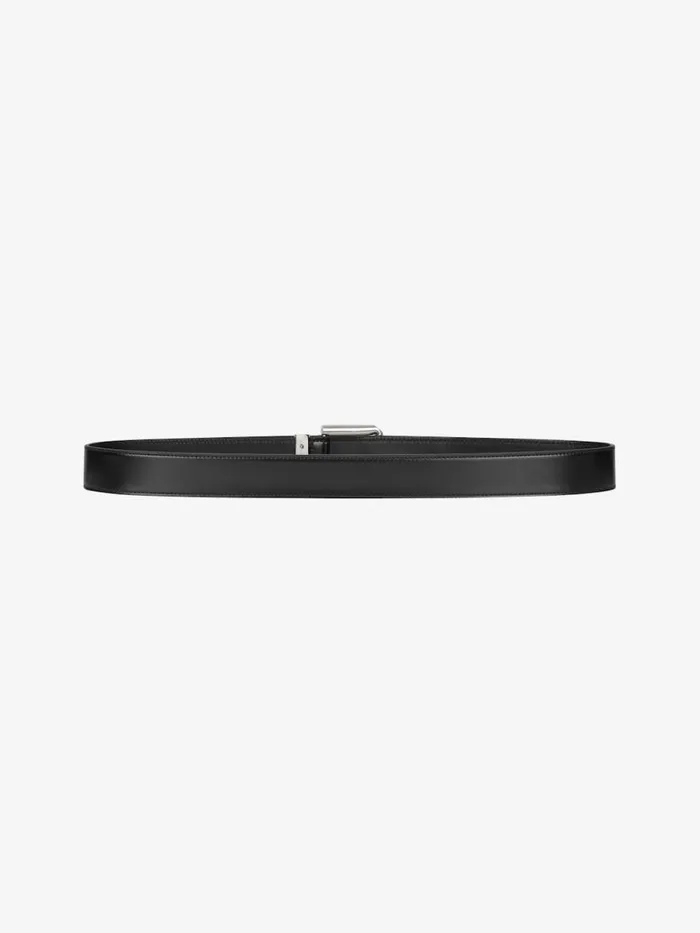 Men Belts Givenchy Gentleman Belt In Leather Black