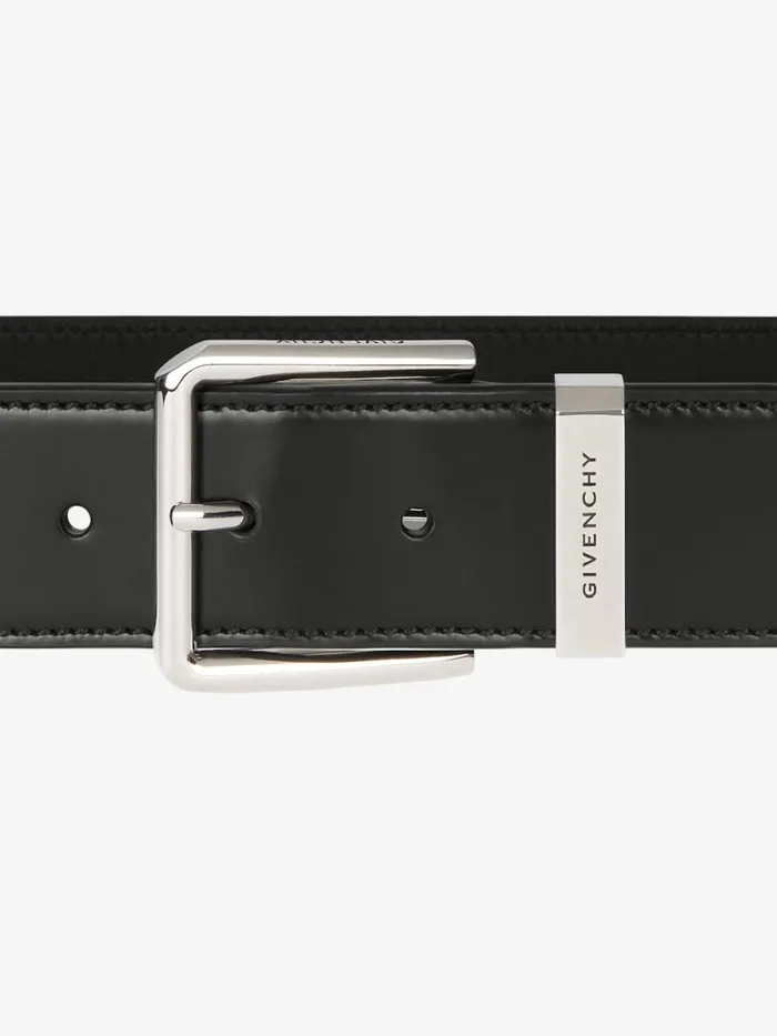 Men Belts Givenchy Gentleman Belt In Leather Black