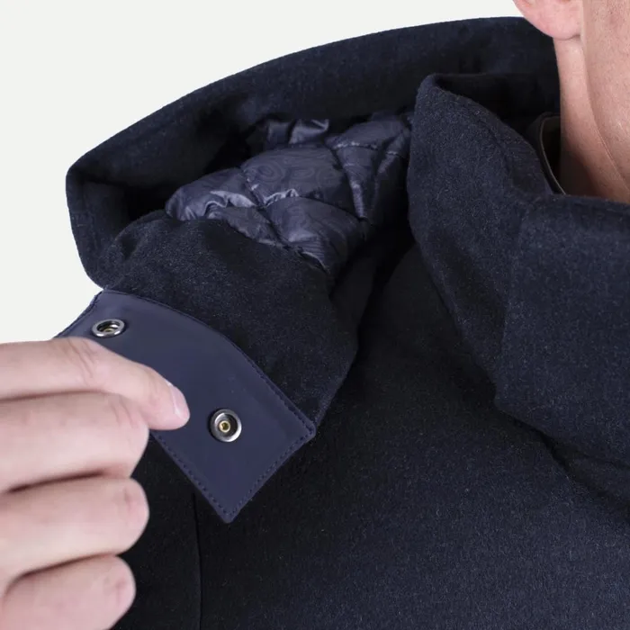 Men Cashmere Tech Jacket Deep Space KJUS Jackets and Vests