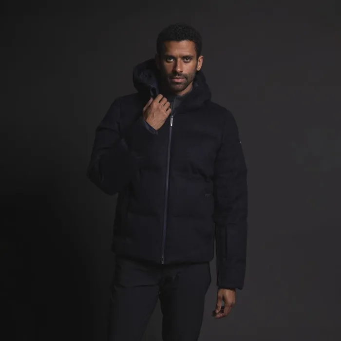 Men Cashmere Tech Jacket Deep Space KJUS Jackets and Vests
