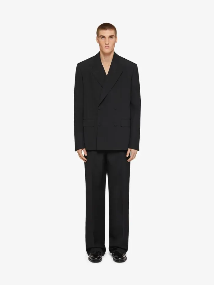 Men Coats and Jackets Givenchy Boxy Fit Jacket In Wool Black