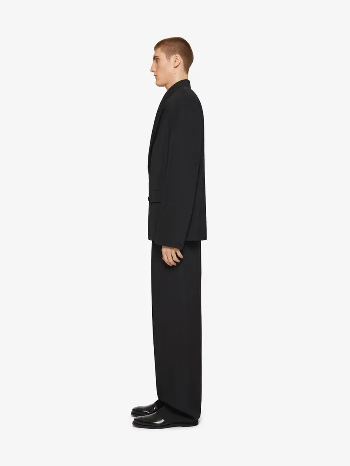 Men Coats and Jackets Givenchy Boxy Fit Jacket In Wool Black