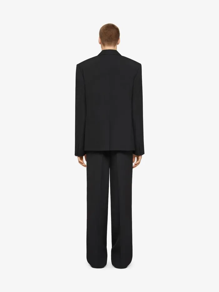 Men Coats and Jackets Givenchy Boxy Fit Jacket In Wool Black