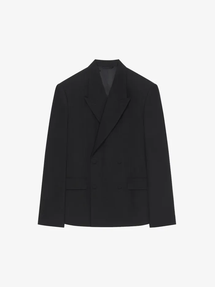 Men Coats and Jackets Givenchy Boxy Fit Jacket In Wool Black