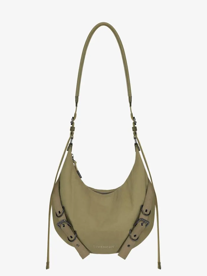 Men Crossbody Bags Givenchy Voyou Crossbody Bag In Canvas Khaki