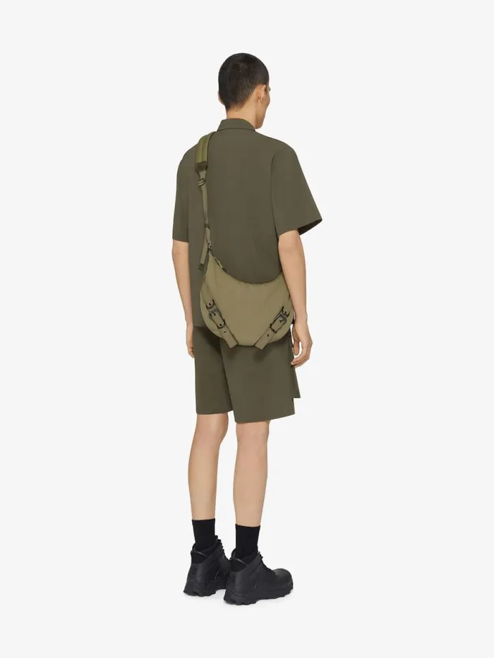 Men Crossbody Bags Givenchy Voyou Crossbody Bag In Canvas Khaki Men Crossbody Bags Givenchy Voyou Crossbody Bag In Canvas Khaki
