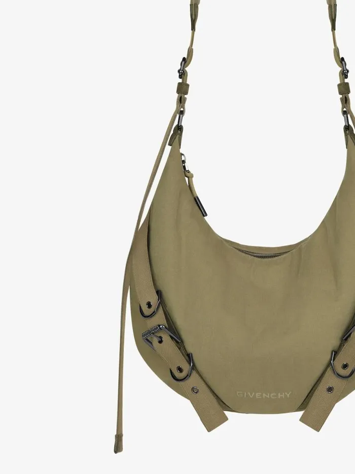 Men Crossbody Bags Givenchy Voyou Crossbody Bag In Canvas Khaki Men Crossbody Bags Givenchy Voyou Crossbody Bag In Canvas Khaki