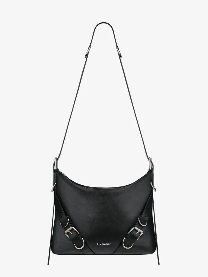 Men Crossbody Bags Givenchy Voyou Crossbody Bag In Grained Leather Black