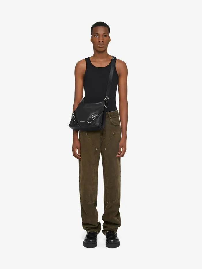Men Crossbody Bags Givenchy Voyou Crossbody Bag In Grained Leather Black Men Crossbody Bags Givenchy Voyou Crossbody Bag In Grained Leather Black