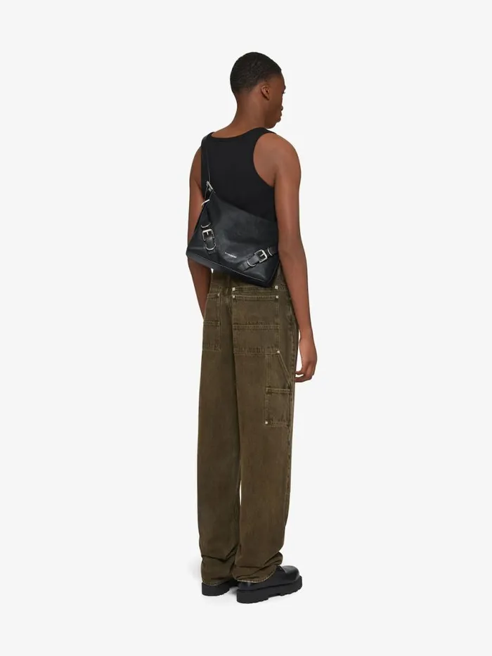 Men Crossbody Bags Givenchy Voyou Crossbody Bag In Grained Leather Black Men Crossbody Bags Givenchy Voyou Crossbody Bag In Grained Leather Black
