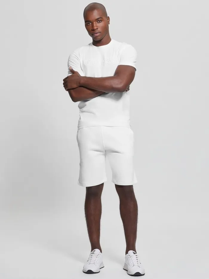 Men GUESS Eco Alphy Tee BlancScuffy TShirts and Tanks