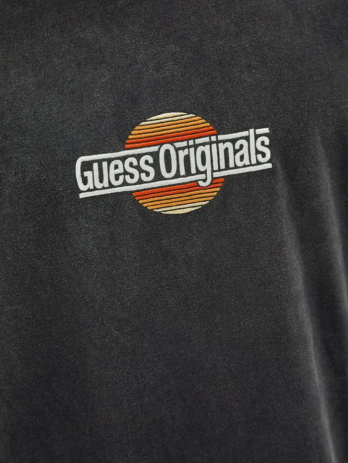 Men GUESS GUESS Originals Eco Sunset Logo Tee Black TShirts and Tanks Men GUESS GUESS Originals Eco Sunset Logo Tee Black TShirts and Tanks