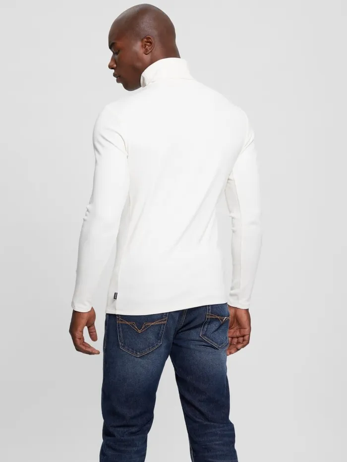 Men GUESS Mateo Turtleneck Tee Vanilla Cream TShirts and Tanks