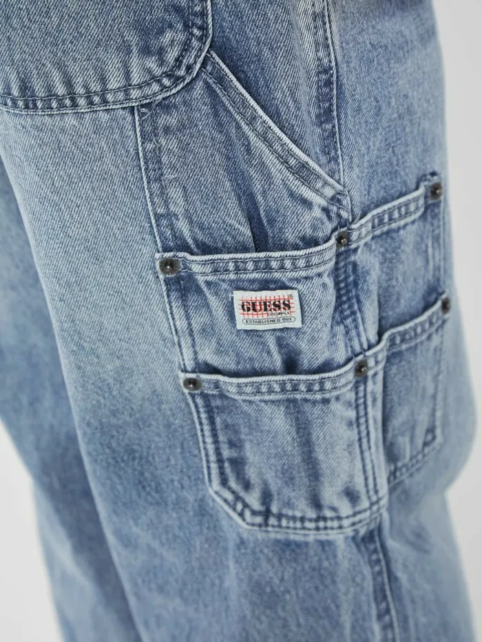 Men GUESS Originals Carpenter Denim Jeans Go Leo Lt Wash Jeans and Denim GUESS Men GUESS Originals Carpenter Denim Jeans Go Leo Lt Wash Jeans and Denim GUESS