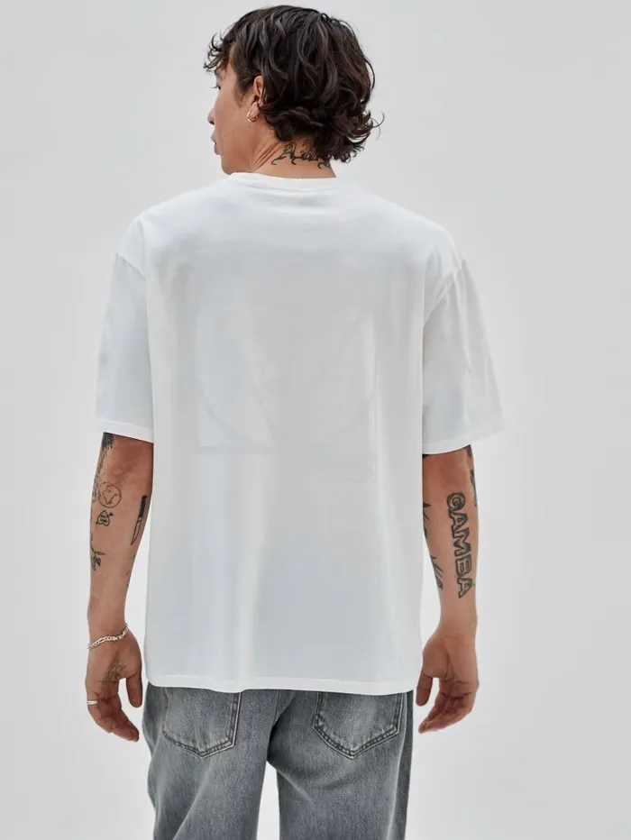 Men GUESS Originals Triangle Logo Tee White Peaks TShirts and Tanks GUESS