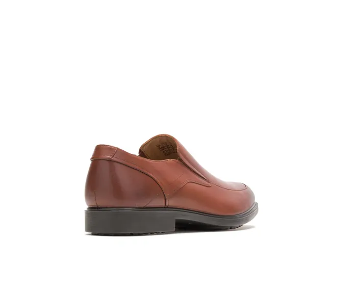 Men Hush Puppies Turner Mt SlipOn British Tan Wp Leather SlipOns