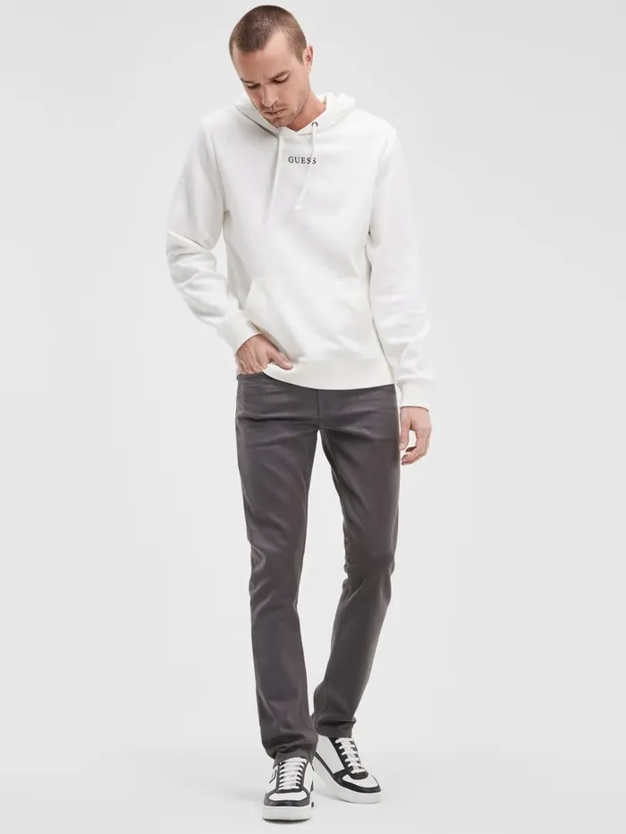 Men Jeans and Denim GUESS Coated Tapered Jeans Iron Grey Coated