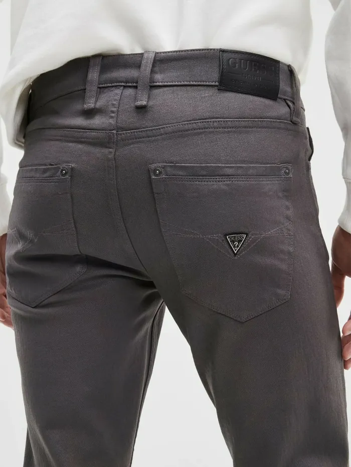 Men Jeans and Denim GUESS Coated Tapered Jeans Iron Grey Coated Men Jeans and Denim GUESS Coated Tapered Jeans Iron Grey Coated