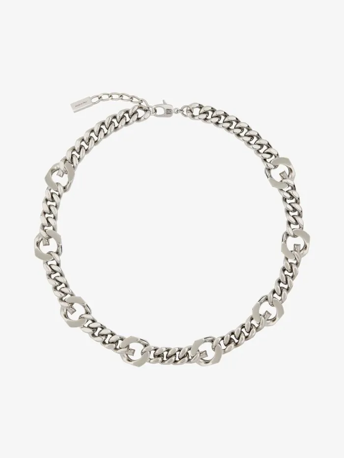 Men Jewelry Givenchy G Chain Necklace In Metal Silvery Men Jewelry Givenchy G Chain Necklace In Metal Silvery