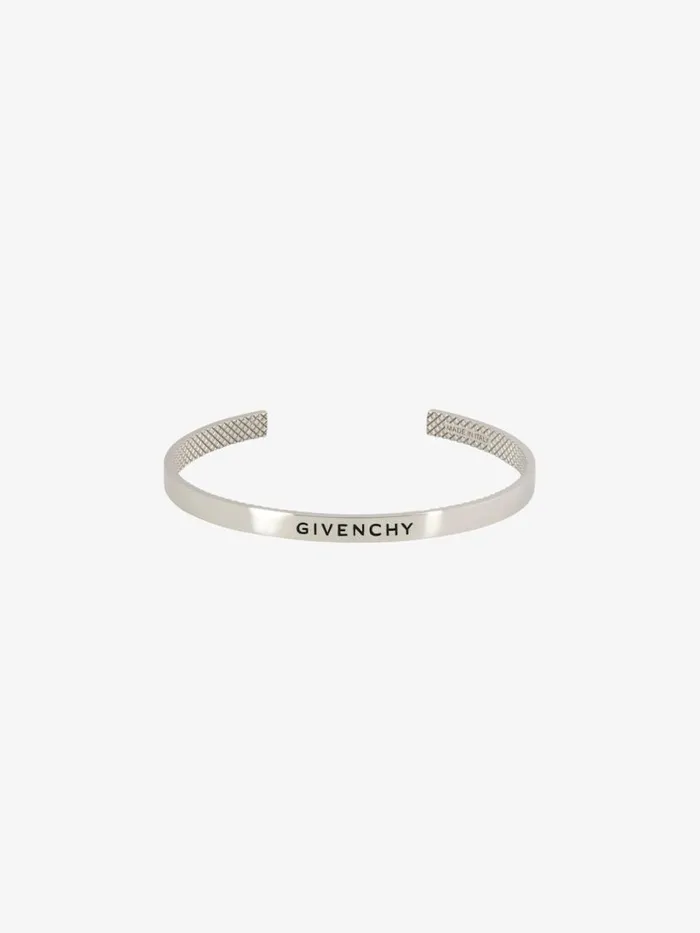 Men Jewelry Givenchy GIVENCHY Cuff Bracelet In Silver Metal Silvery