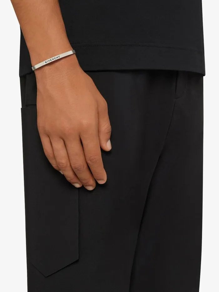Men Jewelry Givenchy GIVENCHY Cuff Bracelet In Silver Metal Silvery Men Jewelry Givenchy GIVENCHY Cuff Bracelet In Silver Metal Silvery