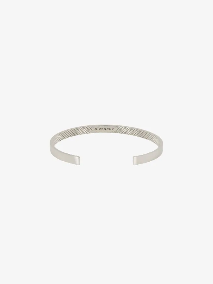 Men Jewelry Givenchy GIVENCHY Cuff Bracelet In Silver Metal Silvery Men Jewelry Givenchy GIVENCHY Cuff Bracelet In Silver Metal Silvery