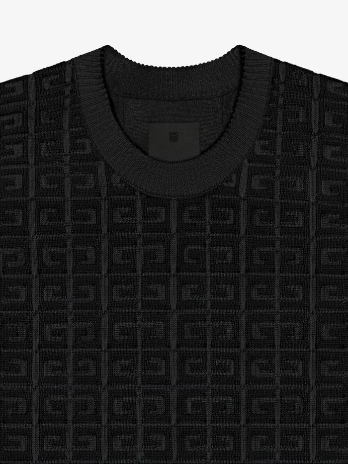 Men Knitwear Givenchy Sweater In 4G Wool Black