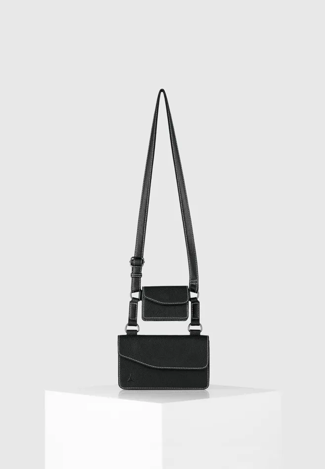 Men Manire De Voir Monet Duo Crossbody Bag Black