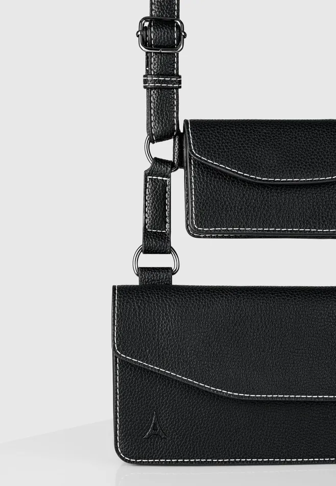 Men Manire De Voir Monet Duo Crossbody Bag Black