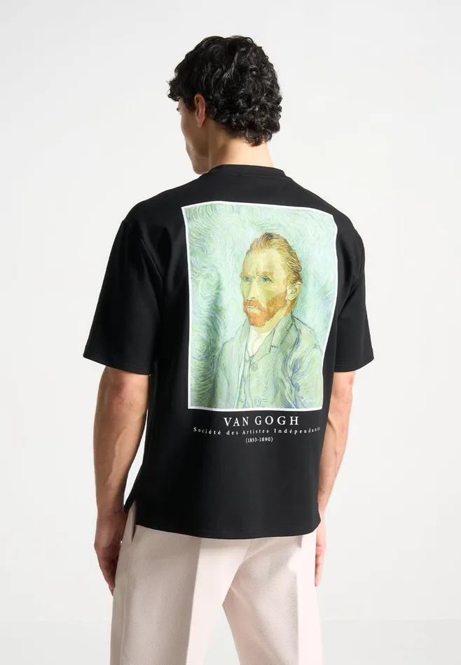 Men Manire De Voir Van Gogh Self Portrait TShirt Black