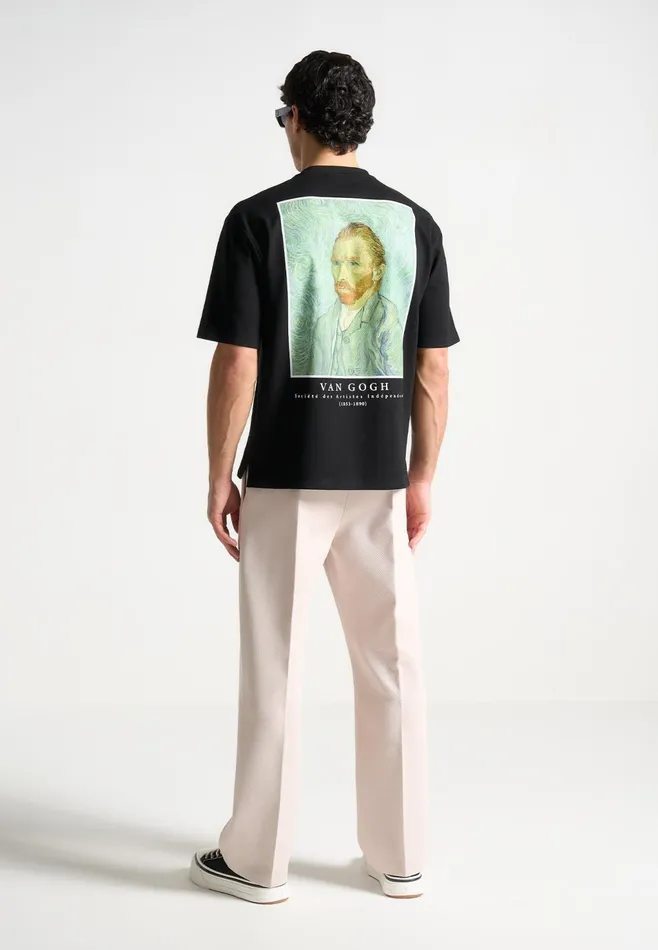 Men Manire De Voir Van Gogh Self Portrait TShirt Black