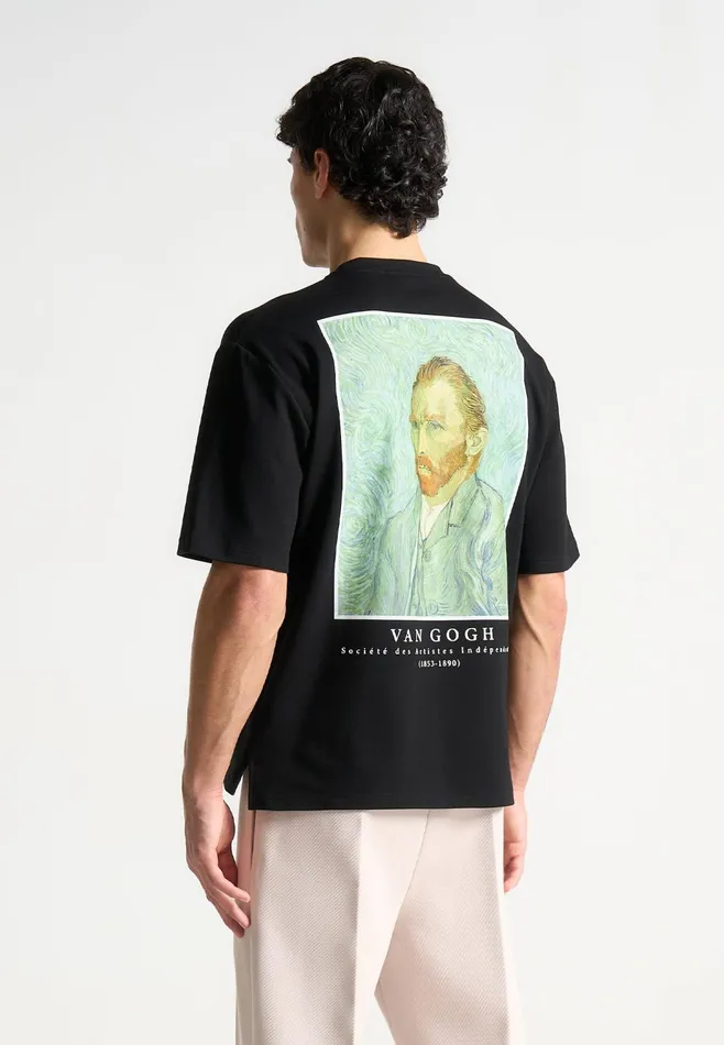 Men Manire De Voir Van Gogh Self Portrait TShirt Black