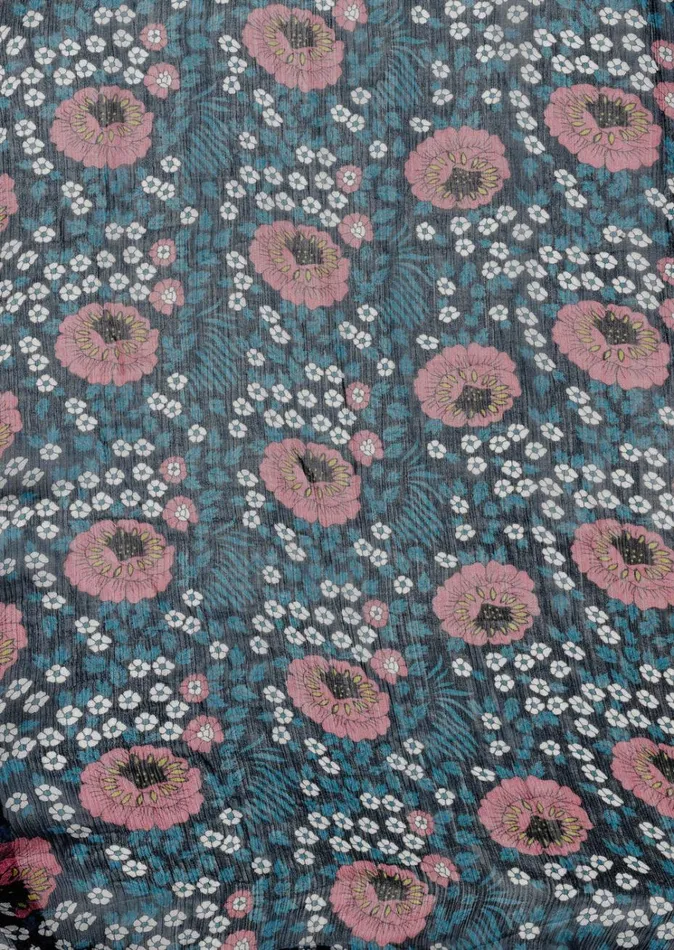 Men Natalie Martin Kevin Shirt Unisex Vintage Flowers Indigo