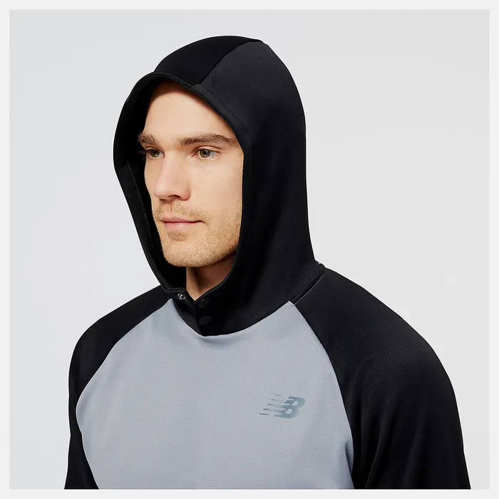Men New Balance Baseball Pull Over Hoodie BLACK Shirts Men New Balance Baseball Pull Over Hoodie BLACK Shirts