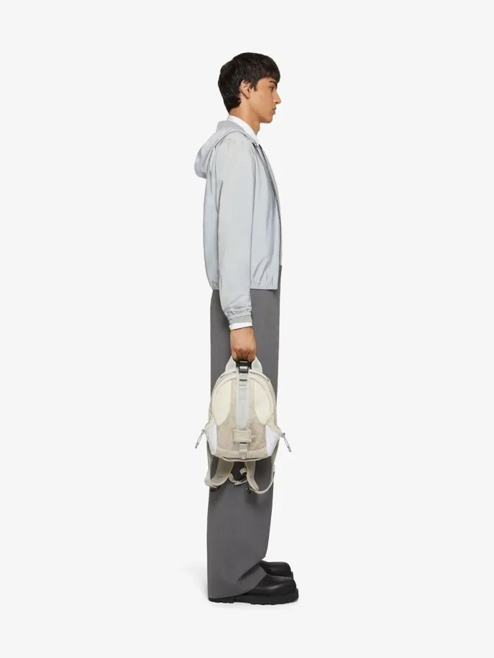 Men Outerwear and Blousons Givenchy Reflective Hooded Windreaker Light Blue
