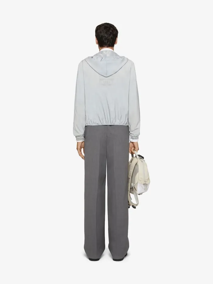 Men Outerwear and Blousons Givenchy Reflective Hooded Windreaker Light Blue
