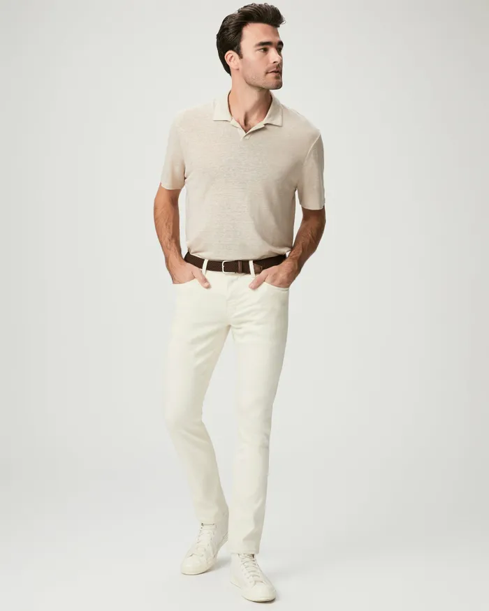 Men PAIGE Transcend Lennox Slim Jean 8211 Vintage Tan Ceramic Denim