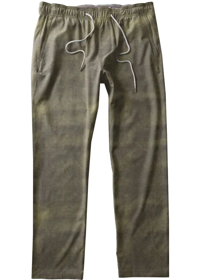 Men Pants and Denim Vissla Hemp No See Ums Eco Elastic Pant Military Wash