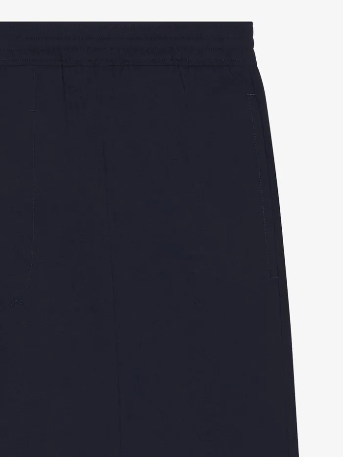 Men Pants and Shorts Givenchy Bermuda Shorts In Wool Poplin Night Blue