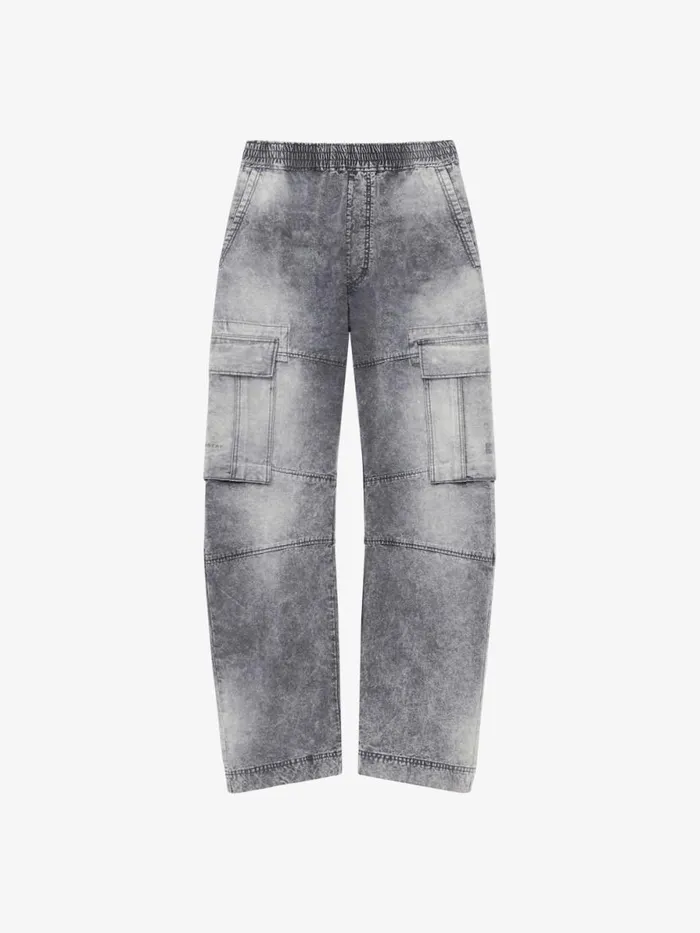 Men Pants and Shorts Givenchy Cargo Pants In Denim Greywhite