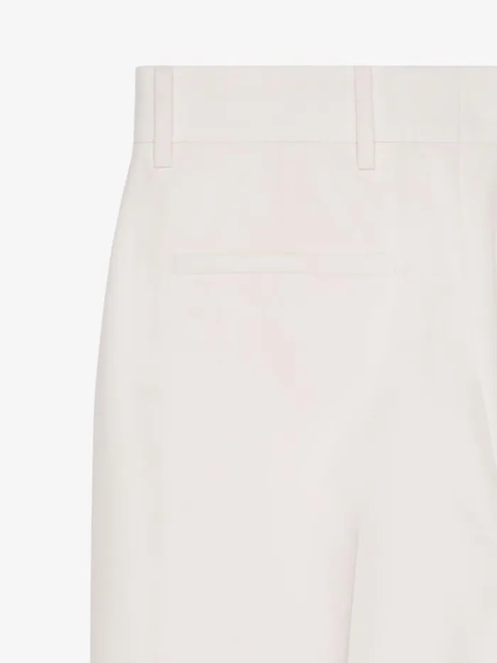 Men Pants and Shorts Givenchy Extra Wide Pants In Wool And Mohair White