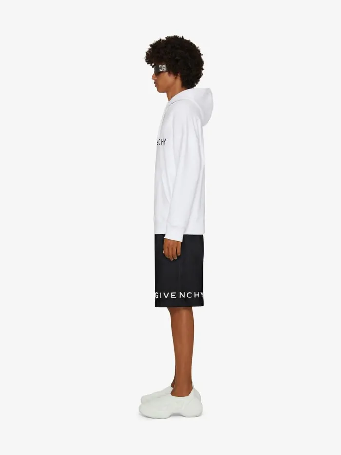 Men Pants and Shorts Givenchy GIVENCHY Archetype Bermuda Shorts In Fleece Black