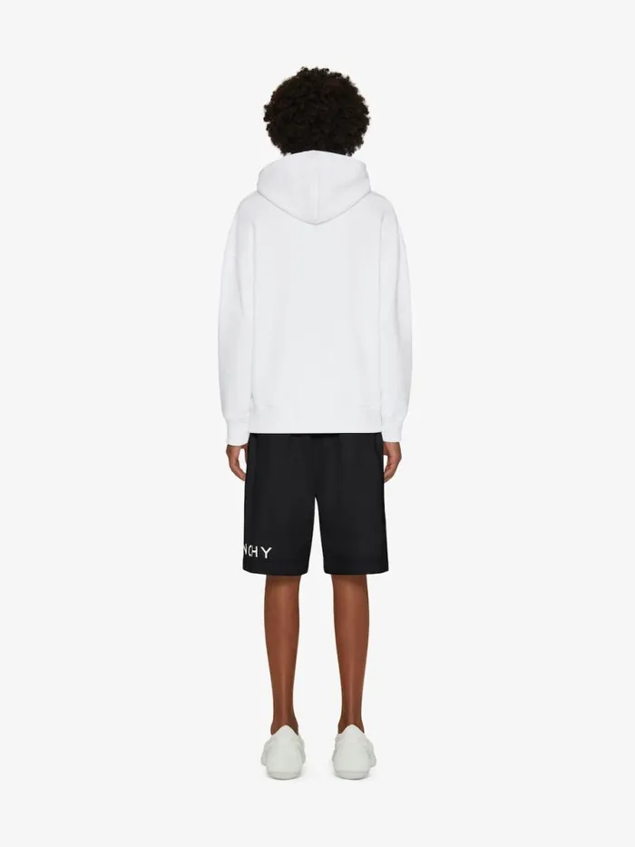 Men Pants and Shorts Givenchy GIVENCHY Archetype Bermuda Shorts In Fleece Black