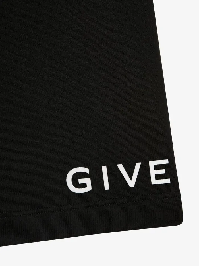 Men Pants and Shorts Givenchy GIVENCHY Archetype Bermuda Shorts In Fleece Black