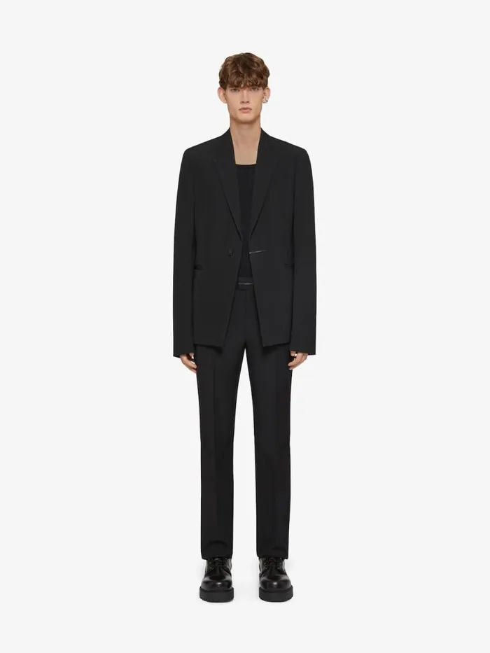 Men Pants and Shorts Givenchy Slim Fit Tailored Pants In Wool Black