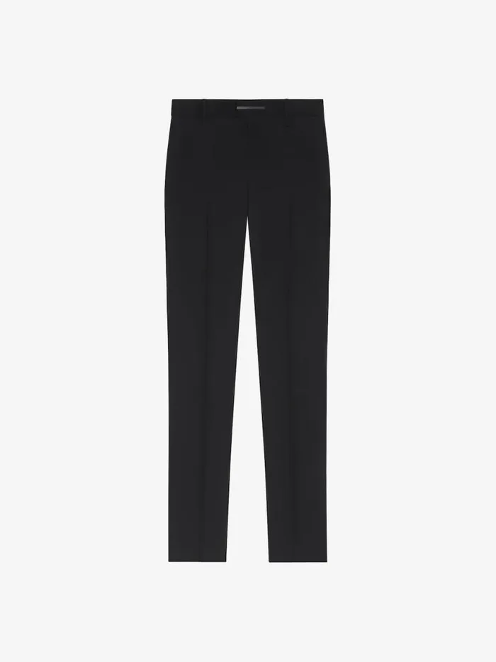 Men Pants and Shorts Givenchy Slim Fit Tailored Pants In Wool Black