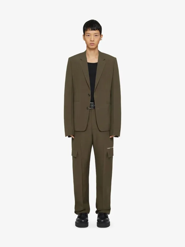 Men Pants and Shorts Givenchy Tailored Pants In Wool With Pocket Details Khaki Men Pants and Shorts Givenchy Tailored Pants In Wool With Pocket Details Khaki